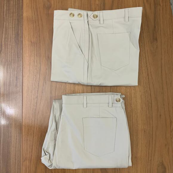 2 pair Narrative Apparel Flat Front Khaki Pants Size XL NWOT - Picture 3 of 13